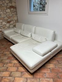 Divano in vera pelle made in italy