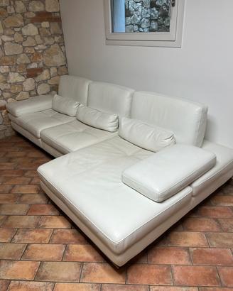 Divano in vera pelle made in italy