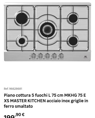 piano cottura 5 fuochi  NUOVO