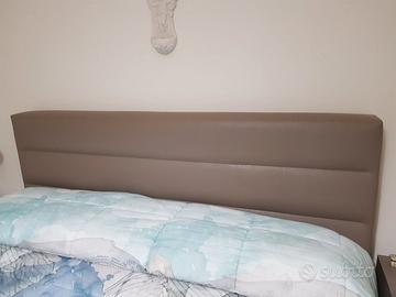 Letto contenitore in ecopelle