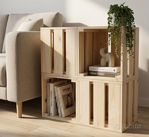 espositore legno no ikea cassetta fiera libreria