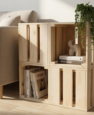 espositore legno no ikea cassetta fiera libreria