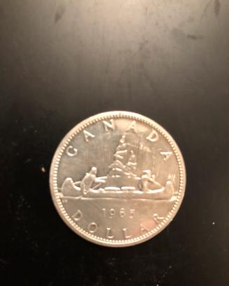 Moneta da collezione Canada 1965 argento