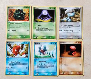 Lotto 6 carte set Ex Dragon Pokémon 
