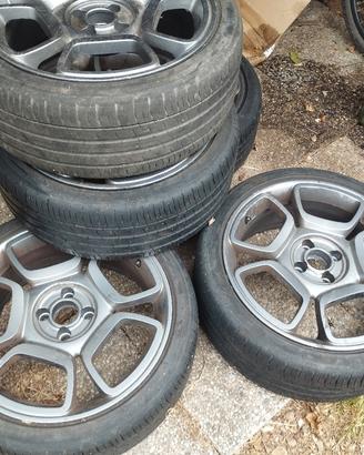  nr 5 cerchi gomme ruote 500 abarth