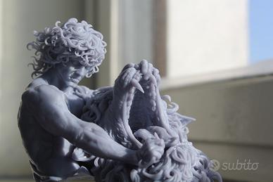 Sansone e il Leone scultura resina stampa 3D