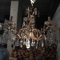 LAMPADARIO D'EPOCA in CRISTALLO BOEMIA euro 390