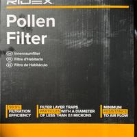 Filtro antipolline Ridex Mercedes