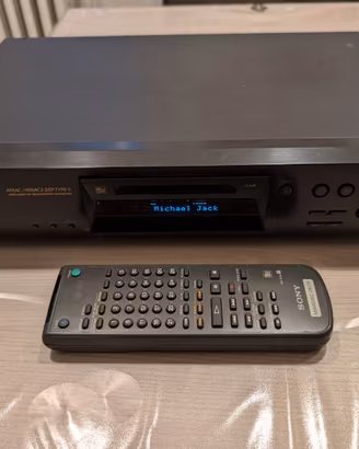Sony Mindisc MDS-JE480 MDLP no REC con telecomando