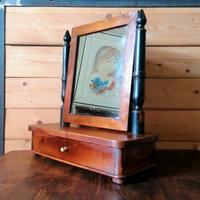 Specchiera da toilette, psiche di fine'800 in noce