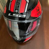 Casco ls2 nero/rosso