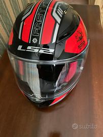 Casco ls2 nero/rosso