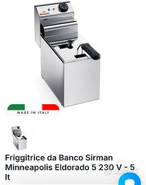 2 friggitrici banco 5 litri