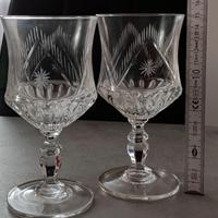 Coppia calici cristallo Vintage Anni 70 