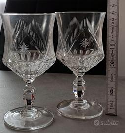 Coppia calici cristallo Vintage Anni 70 