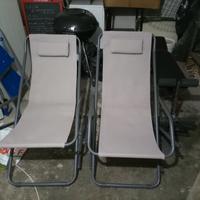 Sedie sdraio da esterni a dondolo e fissa