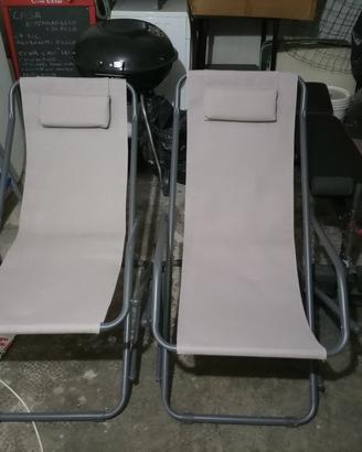 Sedie sdraio da esterni a dondolo e fissa