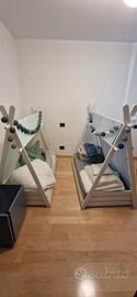 Lettino Montessori Alondra 70×140 con tenda – lett