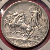 1 Lira 1917 Quadriga Briosa Regno d'Italia