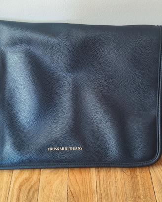 borsa Trussardi jeans pelle blu