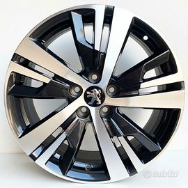 4 cerchi lega peugeot 3008 5008 r18 lt2027