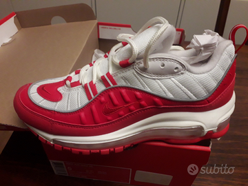 Nike Air Max 98 nuove n. 37 5 bianche rosse Abbigliamento e Accessori In vendita a Modena