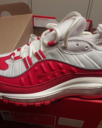 Nike Air Max 98 nuove n. 37,5 bianche/rosse
