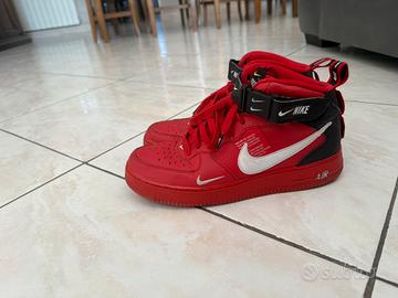 nike air force 1 mid utility university red tg. 43