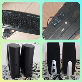 Tastiera logitech e casse pc 
