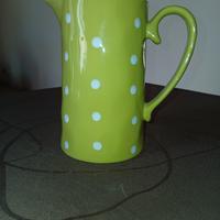 Brocca verde a pois bianchi