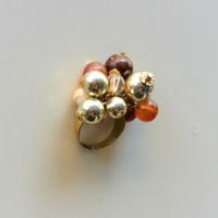 Anello regolabile con perline