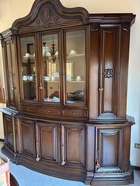 Credenza / Vetrina classica in legno massello