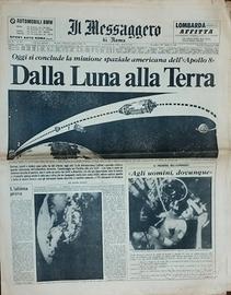 Raccolta 4 giornali Il Messaggero – Apollo, Luna