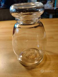 Vaso di vetro con coperchio