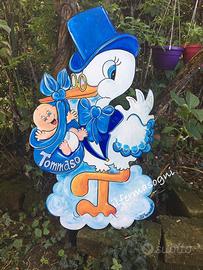 Cicogne e sagome per nascita, feste a tema