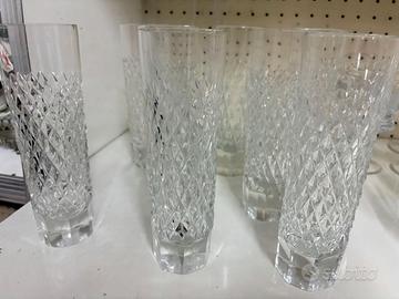 Servizio 7 Bicchieri Tumbler Alti in Cristallo Int
