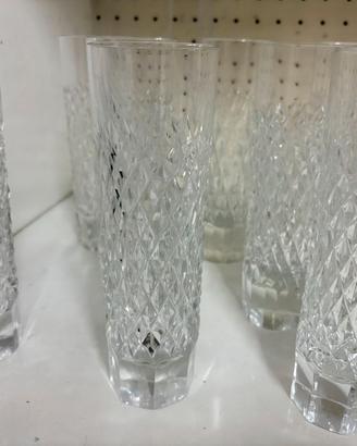 Servizio 7 Bicchieri Tumbler Alti in Cristallo Int