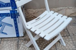 Sedie pieghevoli plastica bianca BiKY