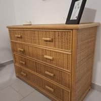 Camera da letto in bamboo completo di materasso