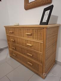 Camera da letto in bamboo completo di materasso