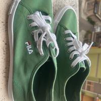 scarpe verdi in tela Fila