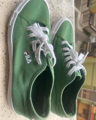 scarpe verdi in tela Fila