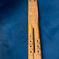 Antico Flauto Jugoslavo doppio intagliato a mano