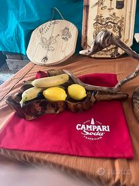 frutta/oggetti in radica di rubinia