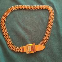 Cintura Prada donna oro metallo