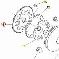 Corona avviamento elettronico Aprilia Mojito 50 AP