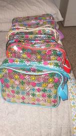 Stock 5 Borse Toilette per Uomo Donna Beauty Case 