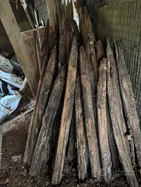 Blocco pali in castagno