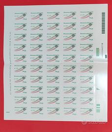 NR 2 FOGLI FRANCOBOLLI IN EURO AL 50%