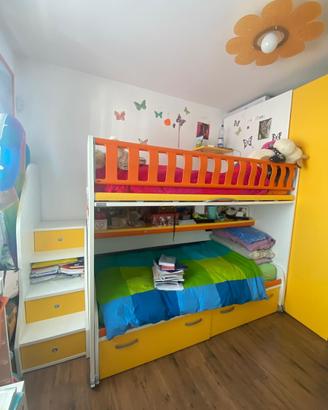 Camera bambini con cabina armadio